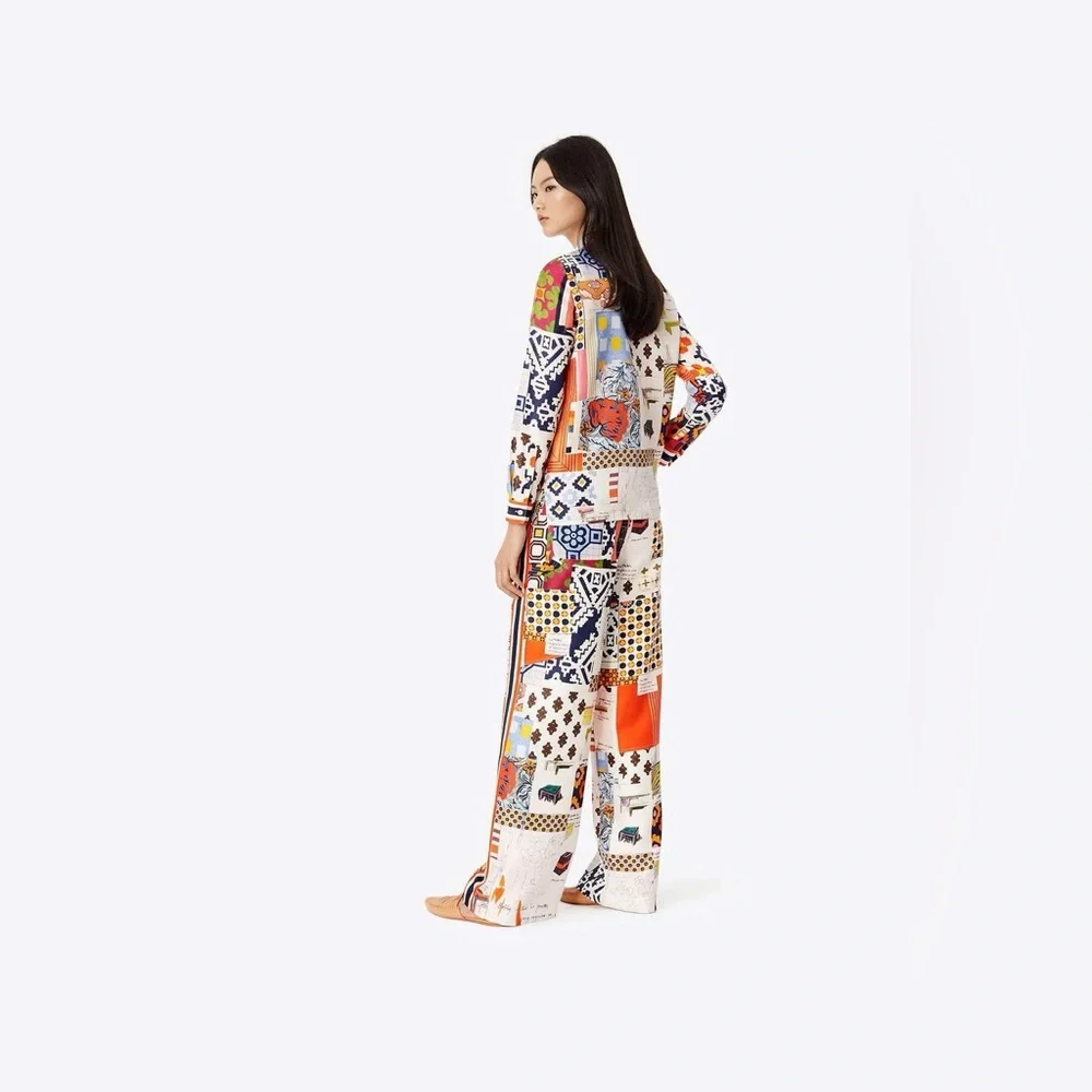 NWT Tory Burch Sienna Printed Silk Shirt Blouse